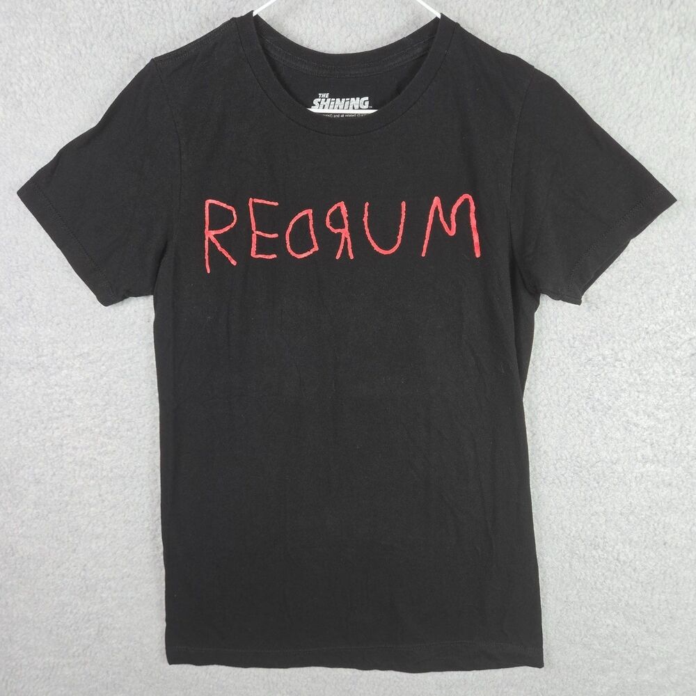 The Shining REDRUM Movie Graphic T-Shirt Mens Size Small Black Stephen King